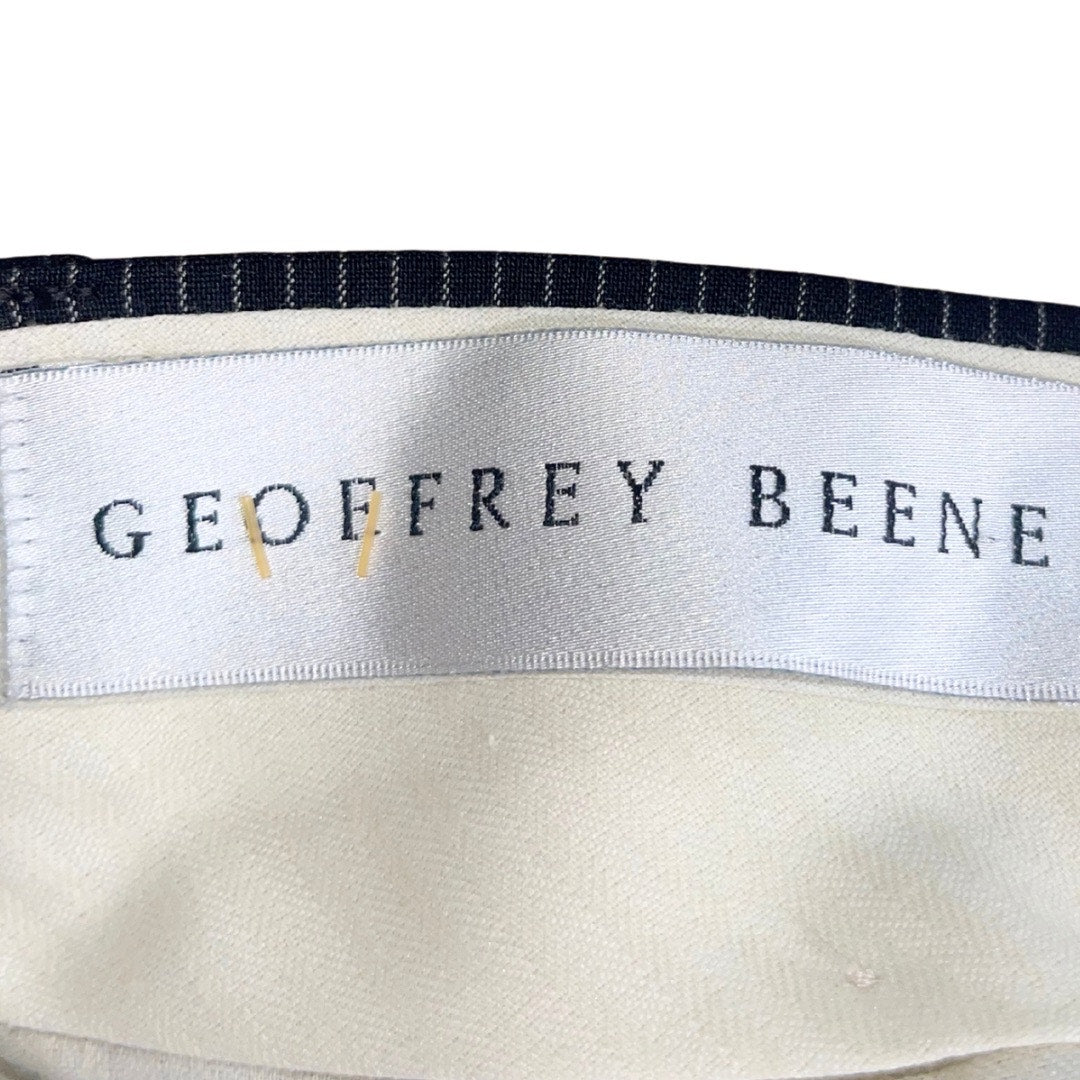 Geoffrey Beene Pinstripe Trousers Slacks Pants SZ 40X30 Career Office 100% Wool