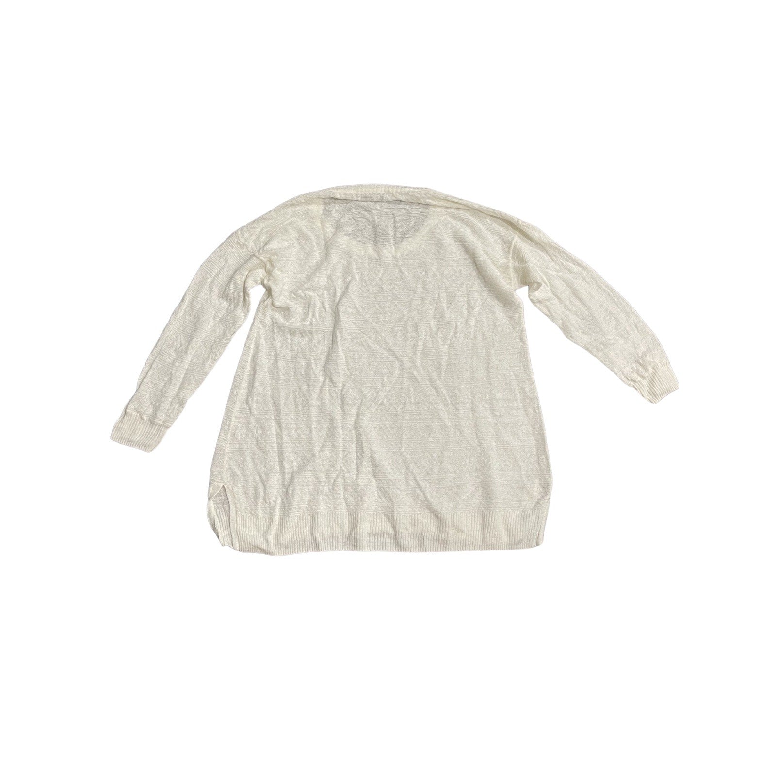 Madewell 1937 Lightweight Linen Pullover Sweater Top XS Crewneck Sheer Relaxed