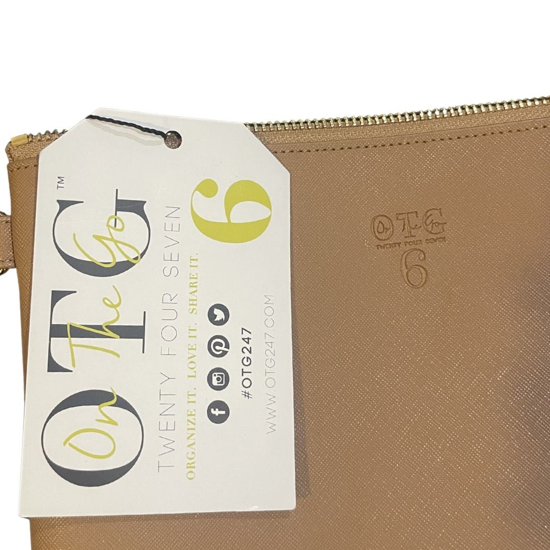 OTG 247 Timberland Crossbody Tan Bag Faux Leather Minimalist Compact NWT