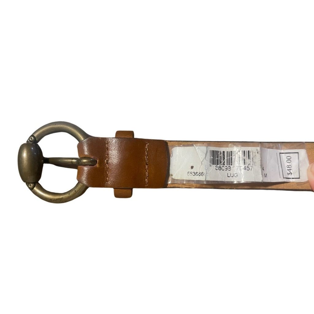 Michael Kors Women Brown Leather Belt Size Large NWT classic jeans pants