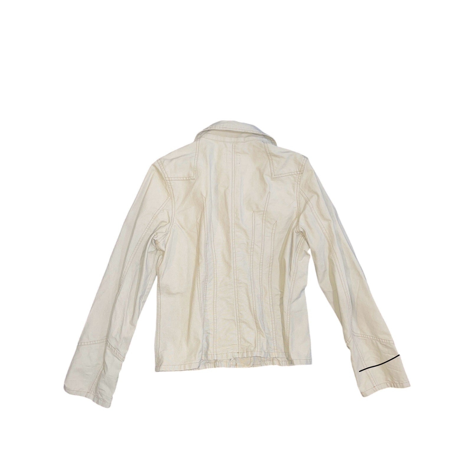 American Eagle Outfitters Y2K Women's Button Up Khaki Jacket Size Large Safari