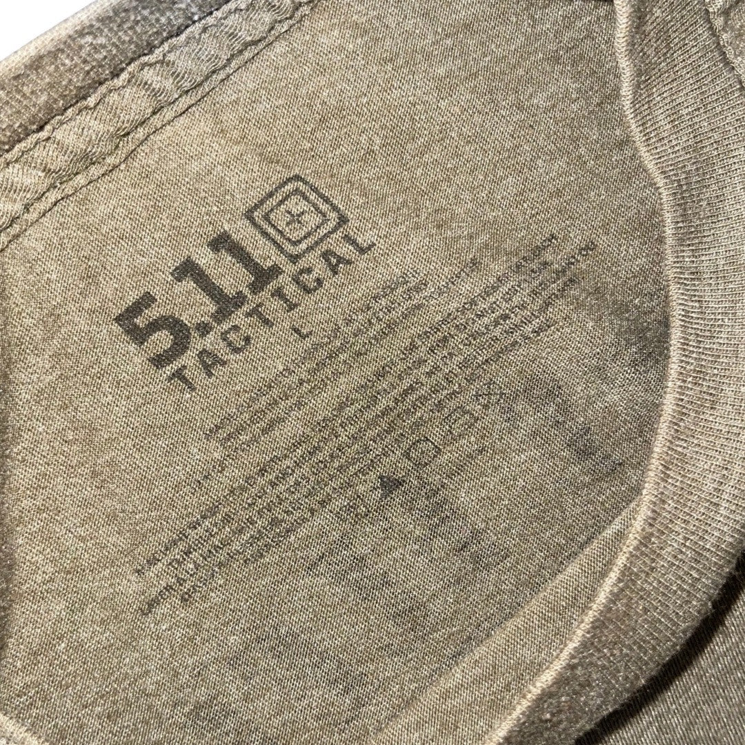 511 Tactical Men T-Shirt Size Large Army Logo Skull Short Sleeve Military