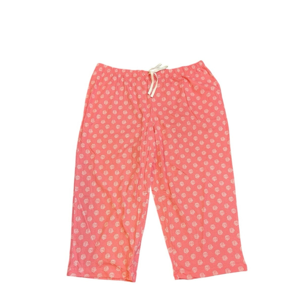 Charter Club Intimates Pink Cropped Pajamas Pants SZ 2X NWT Sleepwear Loungewear