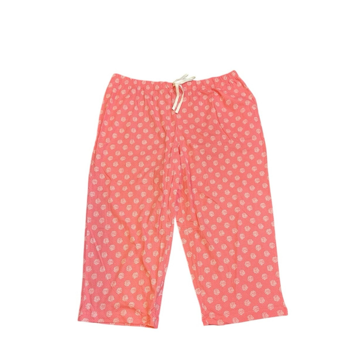Charter Club Intimates Pink Cropped Pajamas Pants SZ 2X NWT Sleepwear Loungewear