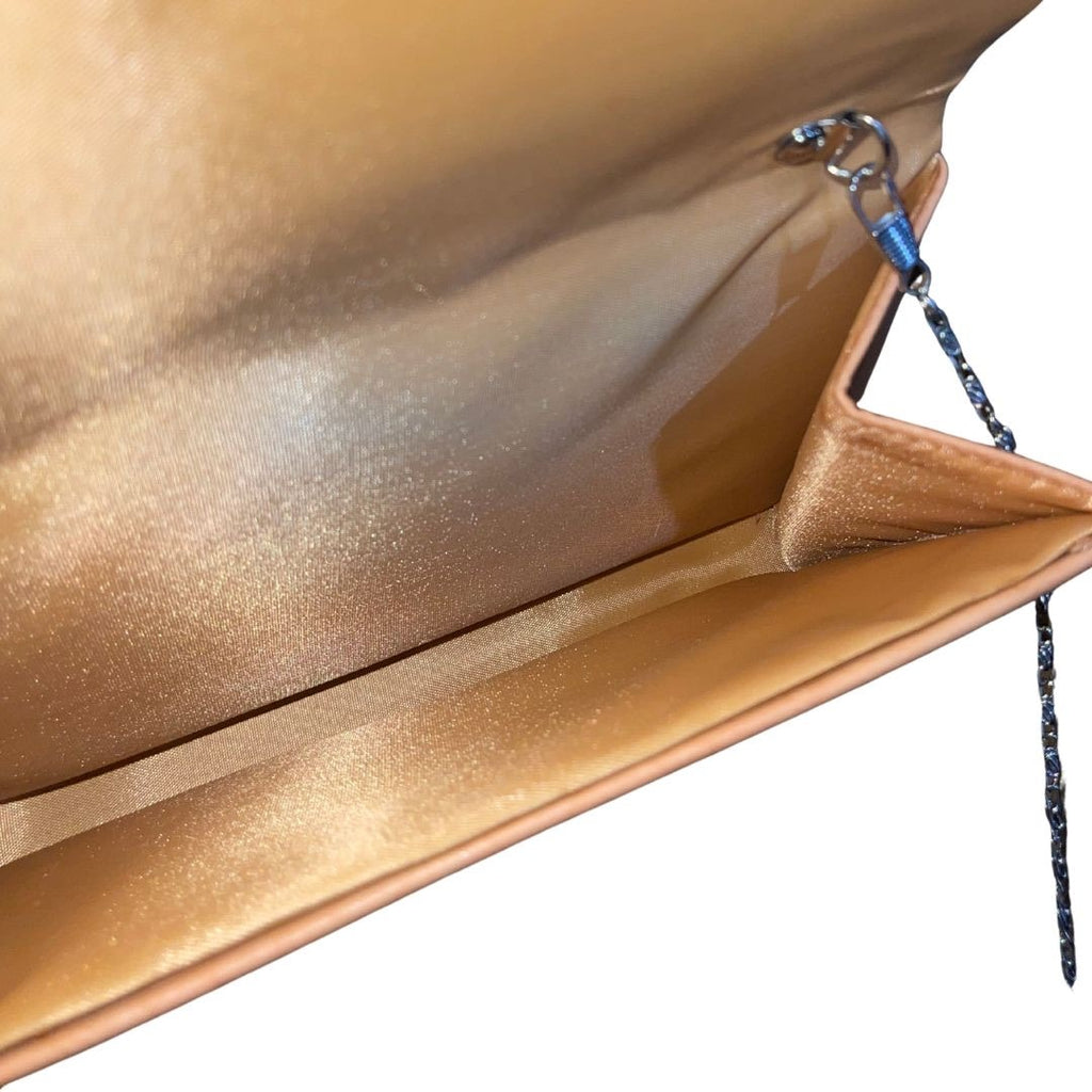 Leopard Print Clutch Bag Gold Chain Strap Crossbody Evening Purse Chic