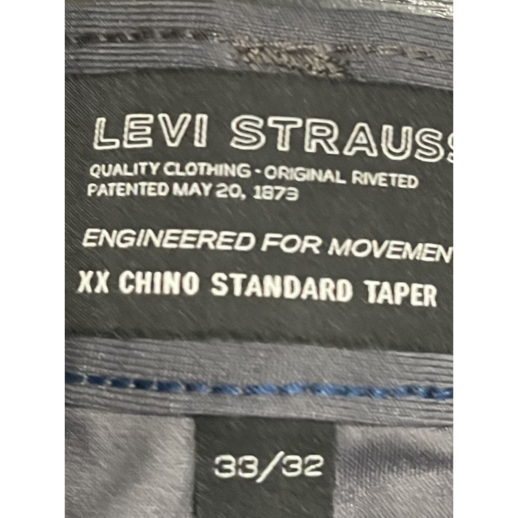 Levi Strauss XX Chino Standard Taper Tech Pants Size 33 Performance Wrinkle Free