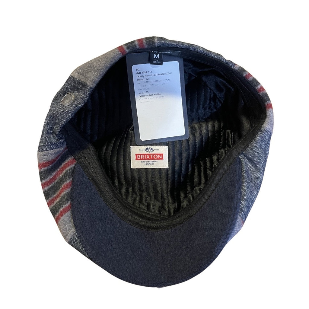 Brixton Altered Threads Brood Baggy Snap Cap Patchwork Unisex SZ M Newsboy  NWT