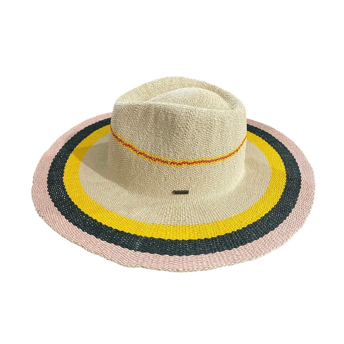 Brixton Pauma 100% Straw Fedora Sunhat SZ S (7) Vacation Beach Resort NWT