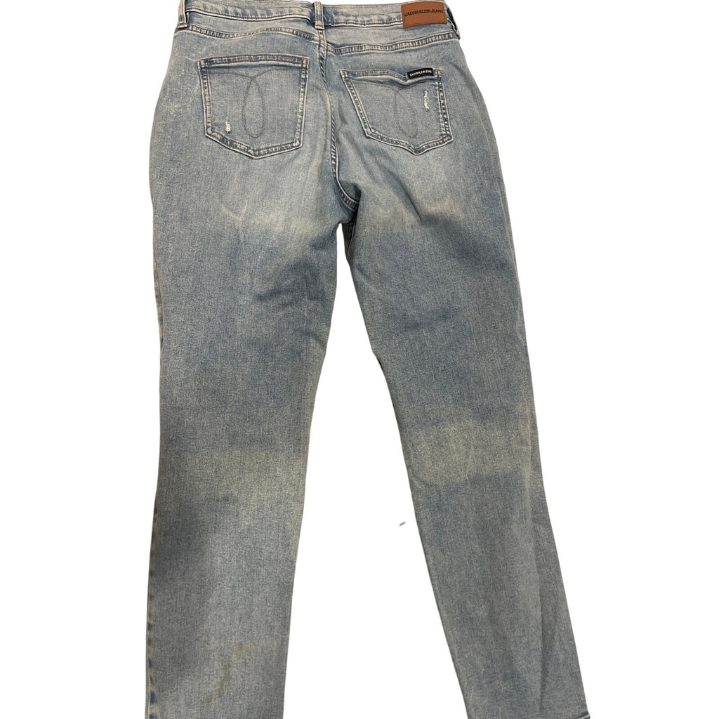 Calvin Klein Jeans Distressed High Rise Denim Pants Size 27 Streetwear Everyday