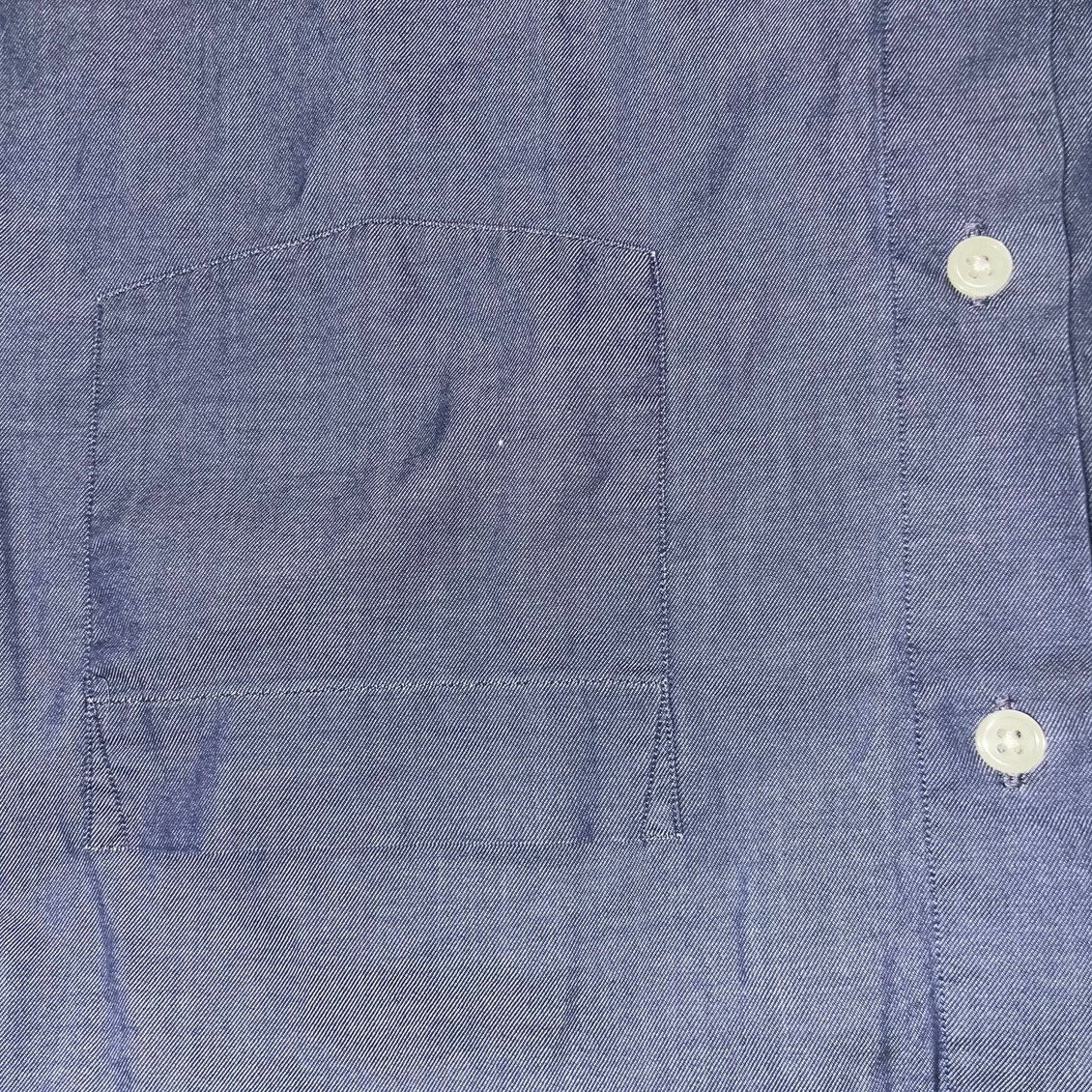 J. Crew Blue button up long sleeve Shirt SZ L Office Career Preppy Nautical