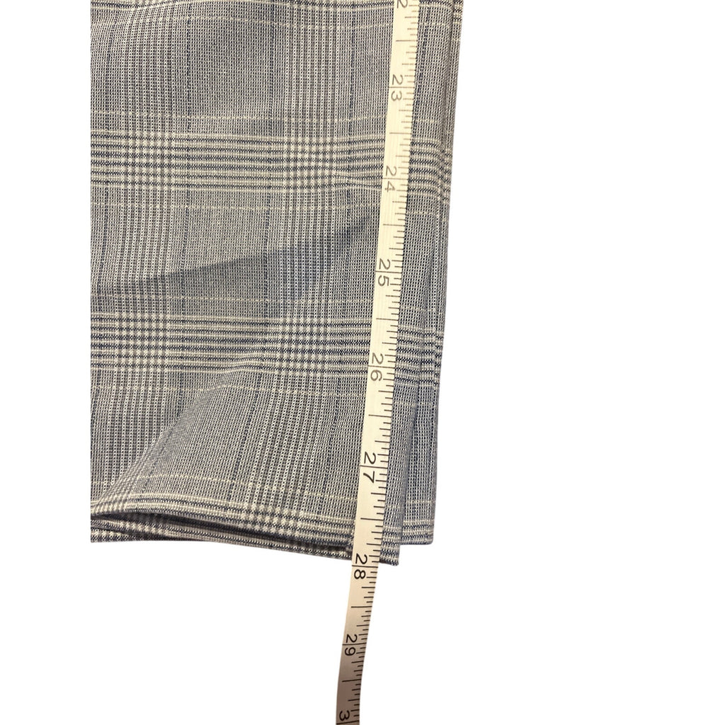 Calvin Klein Womens Plaid Blue Houndstooth Trousers Dress Pant Size 6