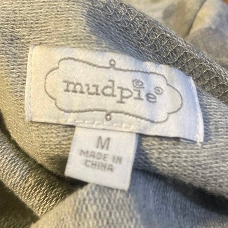 Mudpie V-Neck French Terry Short Sleeve Dress Size Medium Streetwear Casual