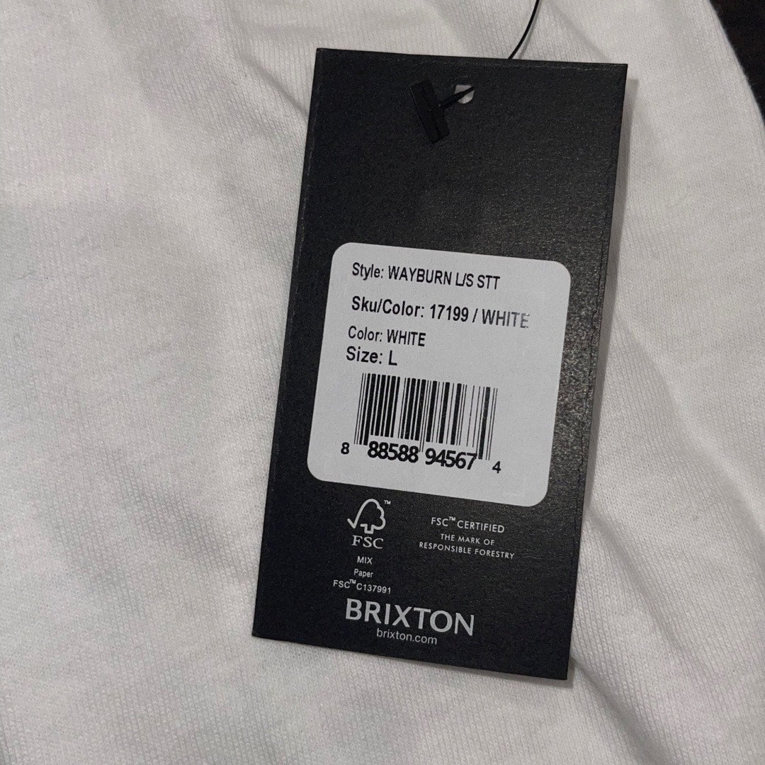 Brixton Wayburn Standar T-Shirt Race Day Print 100% Cotton NWT Size Large