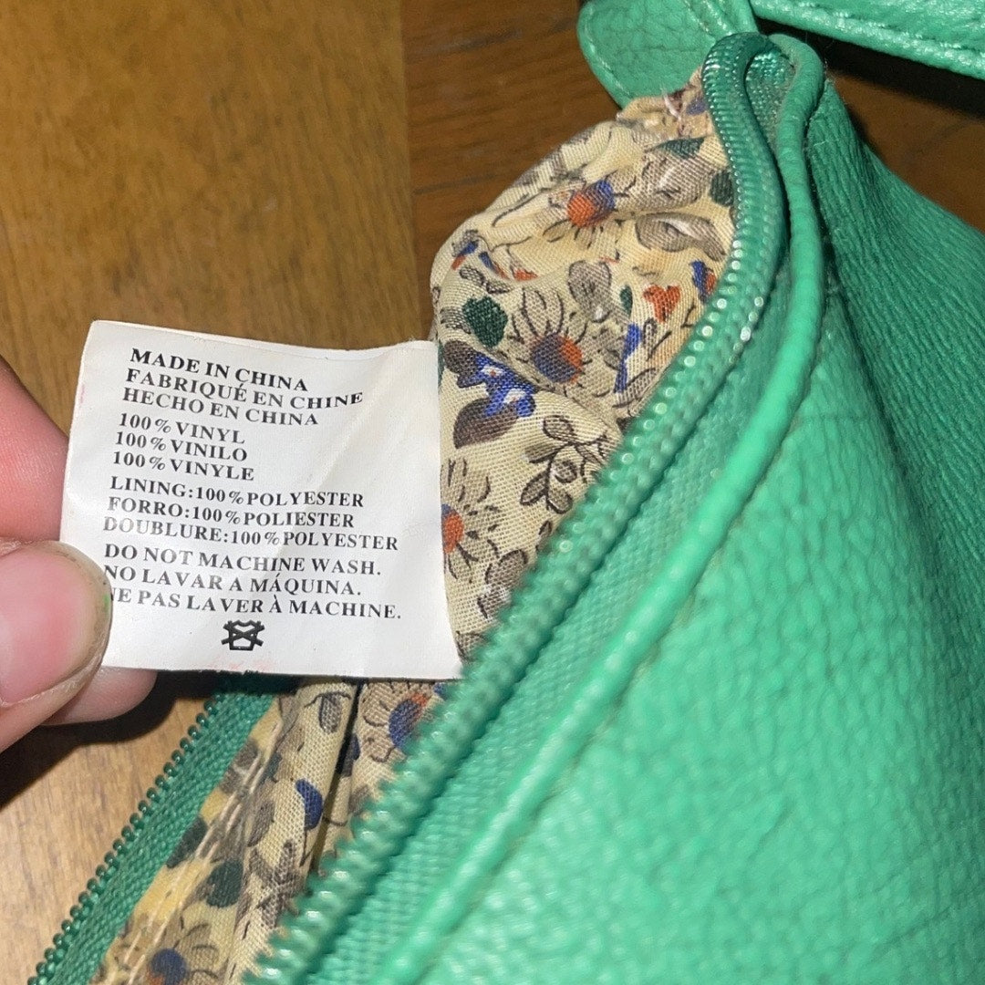 AE American Eagle Outfitters Crossbody Green Faux Leather Purse Y2K Casual