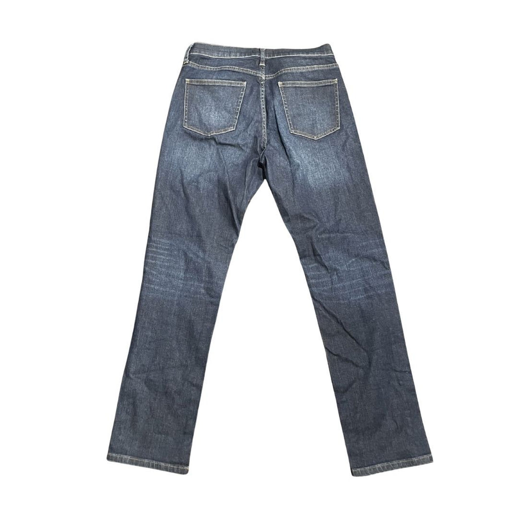 Uniqlo Jeans Skinny Fit Dark Denim Stretch Pants 26 inch Taper ankle Casual Chic