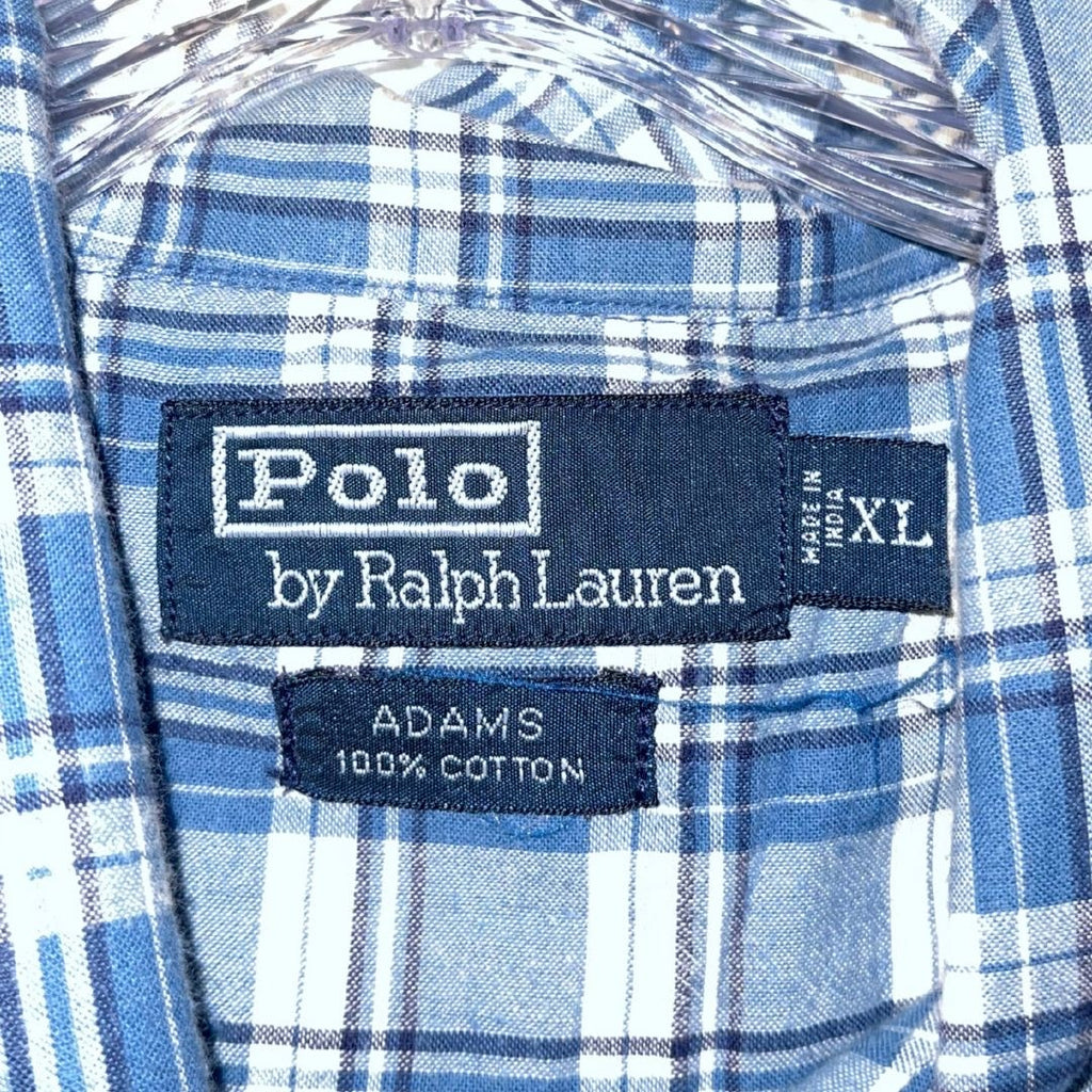 Polo Ralph Lauren Adams Bundle 2 Short Sleeve Plaid Shirt Size XL Preppy Casual