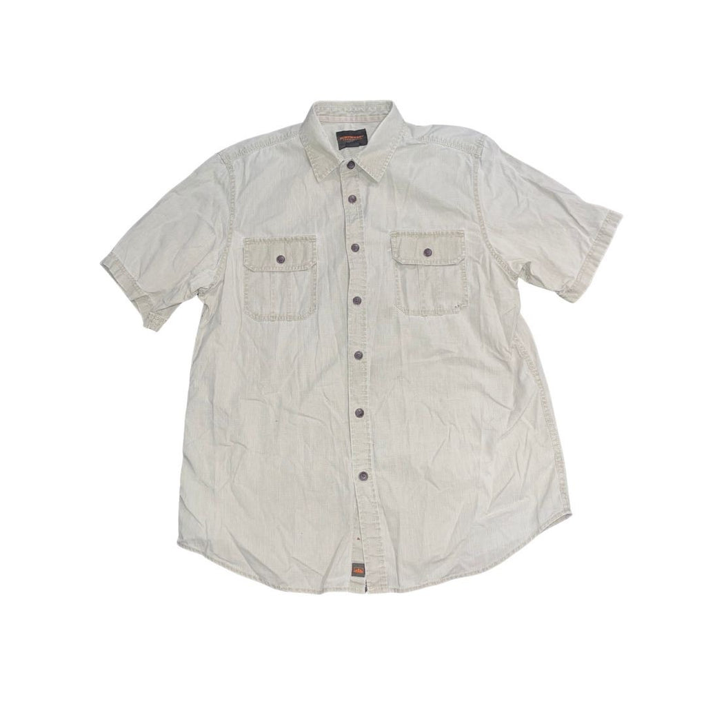 Northwest Territories Men's Button up Short Sleeve Shirt SZ Large Safari Utility