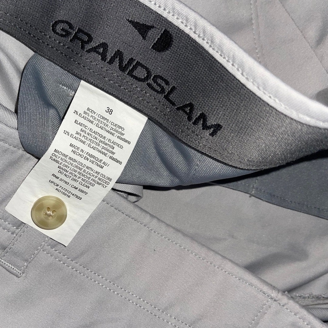 Grand Slam Athletic Chino Golf Athletic Shorts Pocket Lightweight Size 38