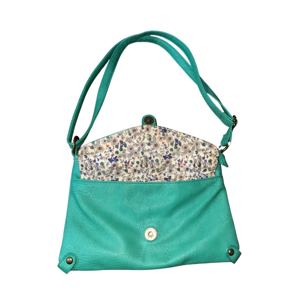 AE American Eagle Outfitters Crossbody Green Faux Leather Purse Y2K Casual