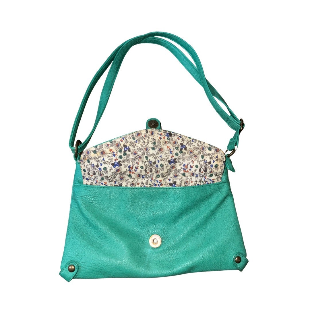 AE American Eagle Outfitters Crossbody Green Faux Leather Purse Y2K Casual