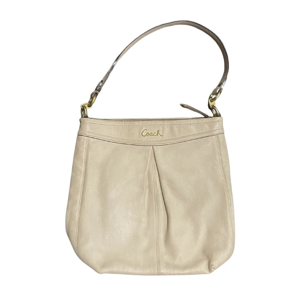 Vintage Coach Ashley Putty Stone Leather Hobo Shoulder Bag F20114 Y2K