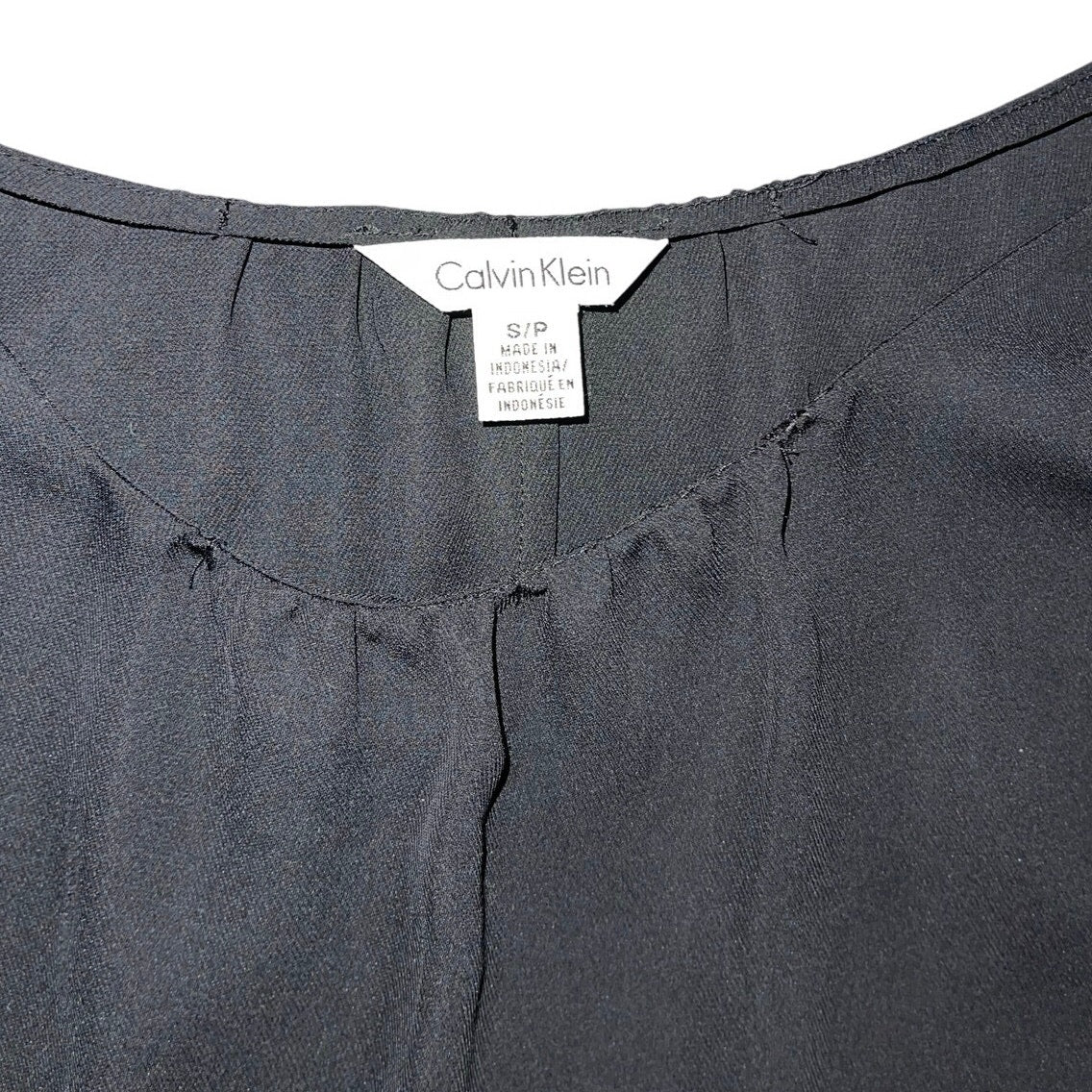 Calvin Klein open slit bell sleeves loose fit blouse