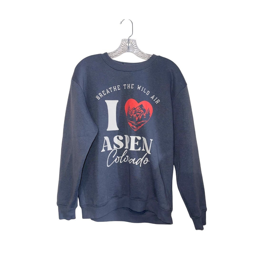 Bundle of 2 Crewneck Novelty Sweatshirts San Francisco Aspen Colorado SZ Medium