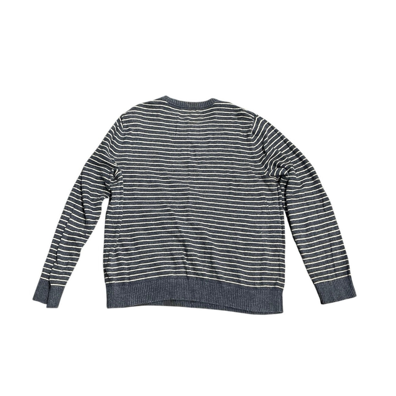 Nautica Striped Crewneck Pullover Sweater Size Medium Nautical Coastal Old Money