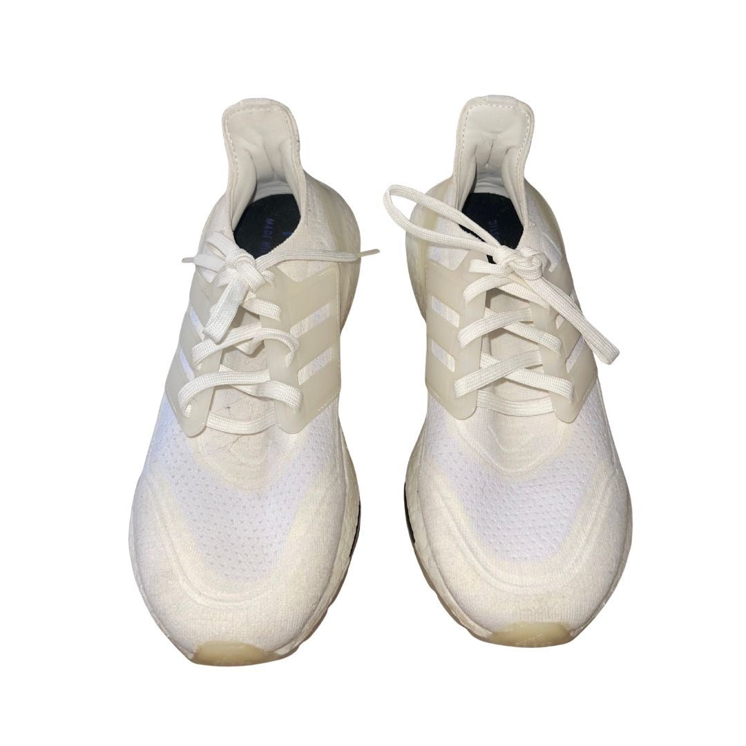 Adidas Ultra-boost 21 Primeblue Sneakers White Size 7.5 Running Athletic Sports