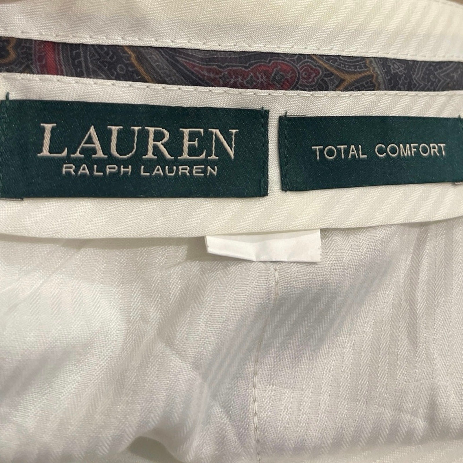Ralph Lauren Total Comfort Classic Fit Wool Trouser Pants SZ 34x32 Career