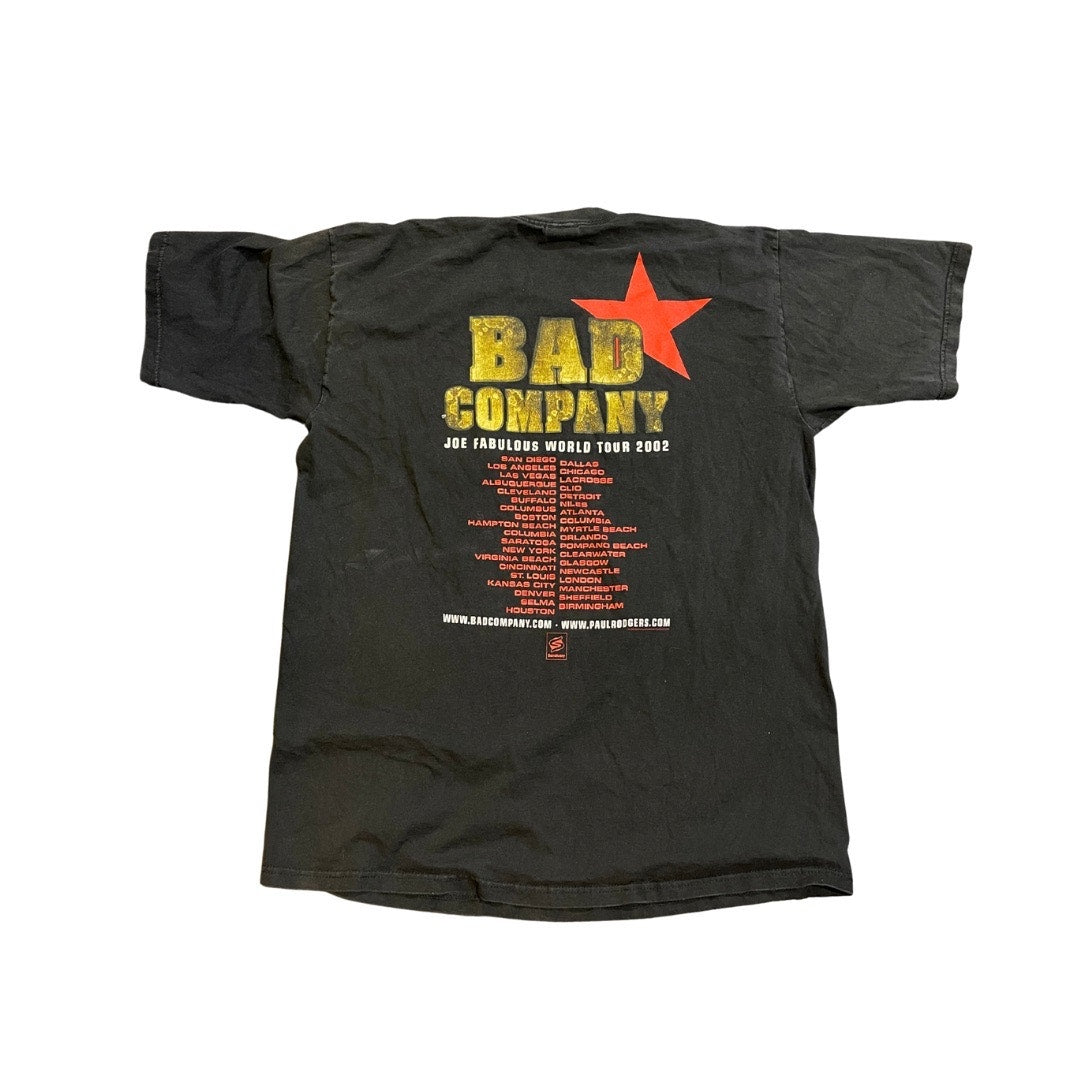 Vintage Bad Company Joe Fabulous 2002 World Tour T-Shirt Size XXL 100% Cotton