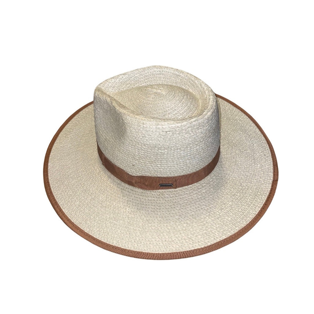 Brixton Jo Straw Rancher Hat Natural Tan Tripilla Straw Adjustable Medium NWT