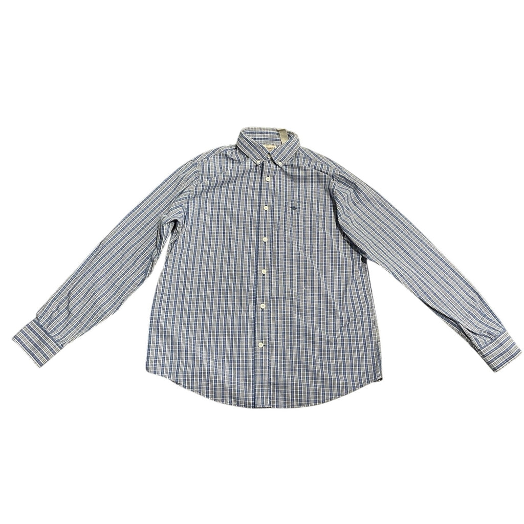 Dockers Long Sleeve Plaid Button up Shirt SZ M Business Casual Preppy Office