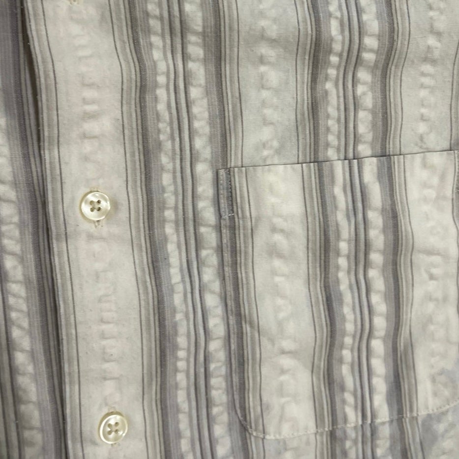 Van Heusen Men's Short Sleeve Button Down Shirt SZ L Retro Resort Casual Wear