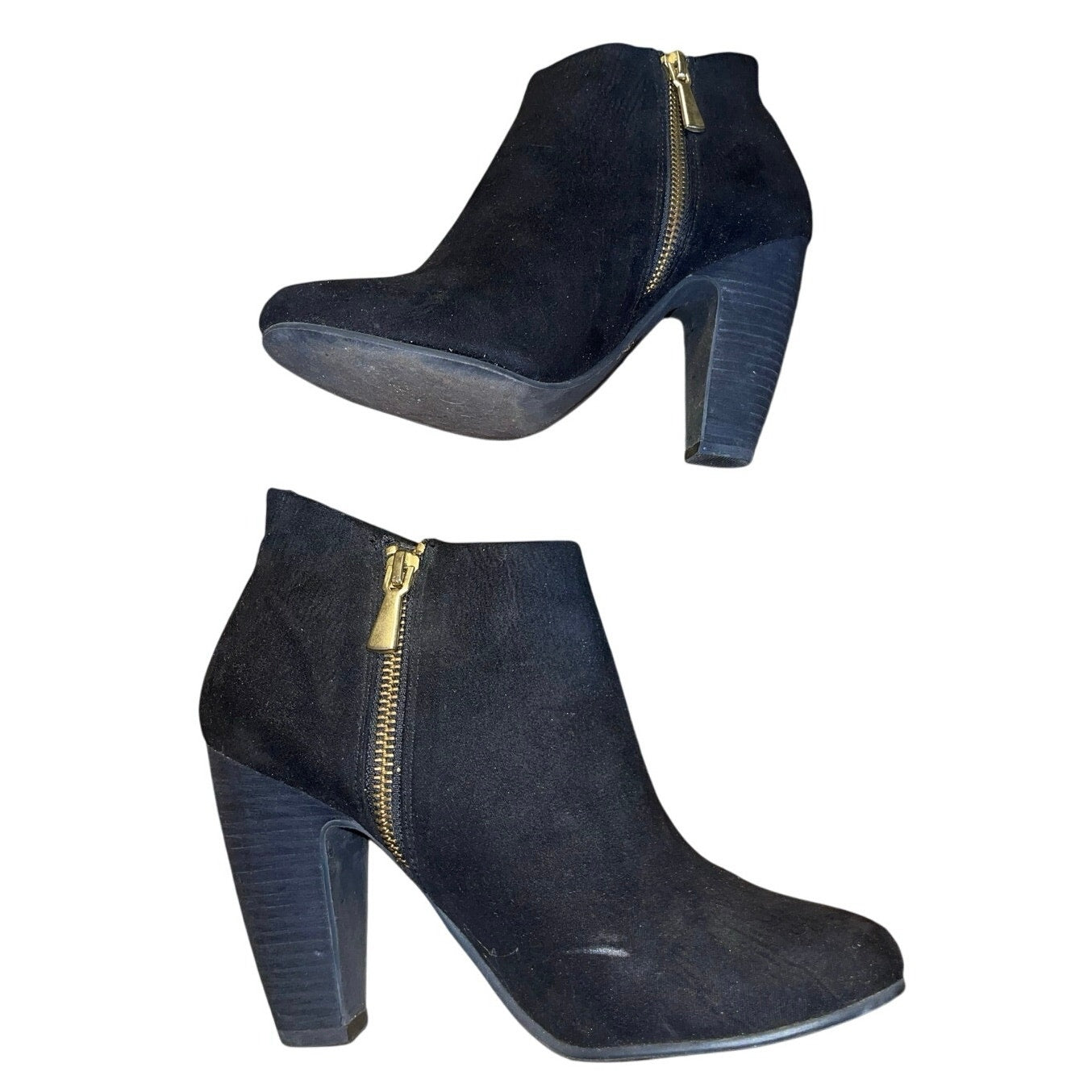 Abound Heel Ankle Booties Boots Faux suede Size 7