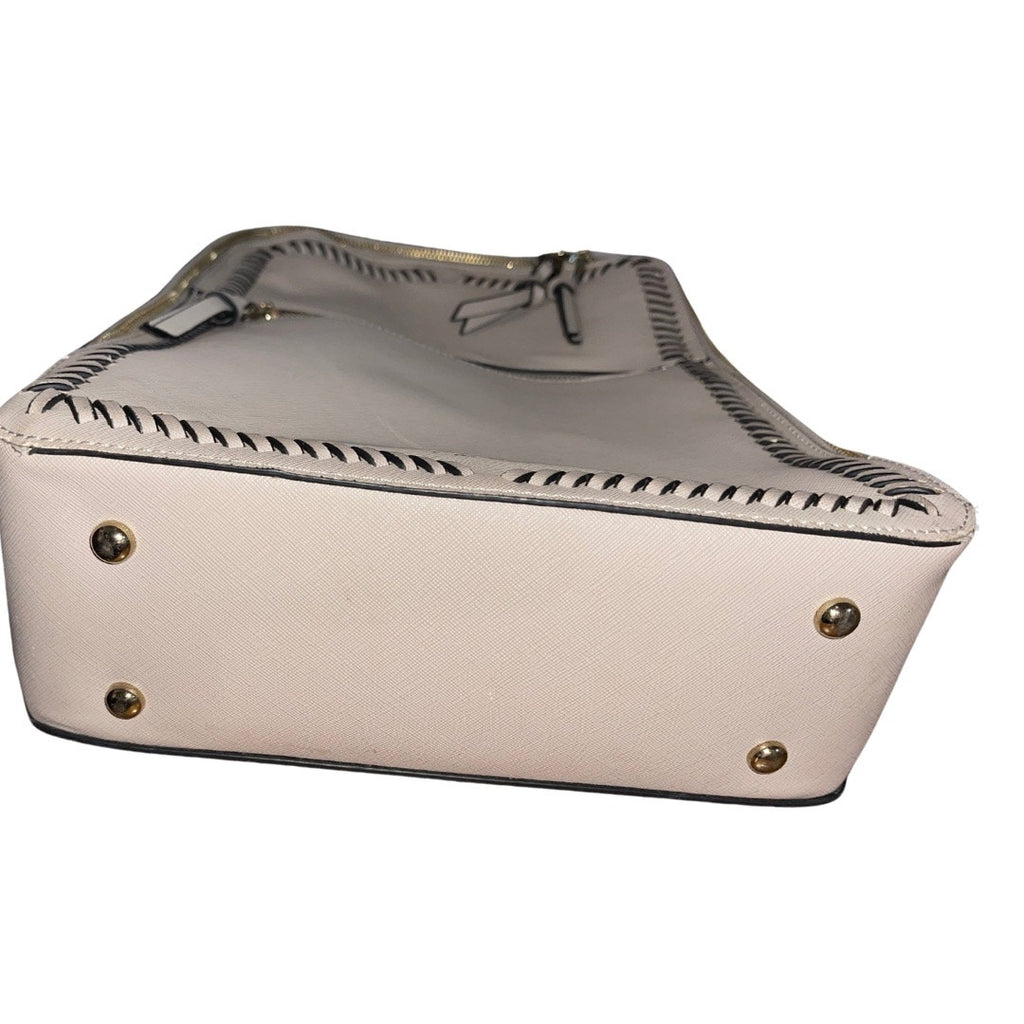 Calpak 15" Taupe Faux Leather Laptop Backpack Travel Carry on Luggage