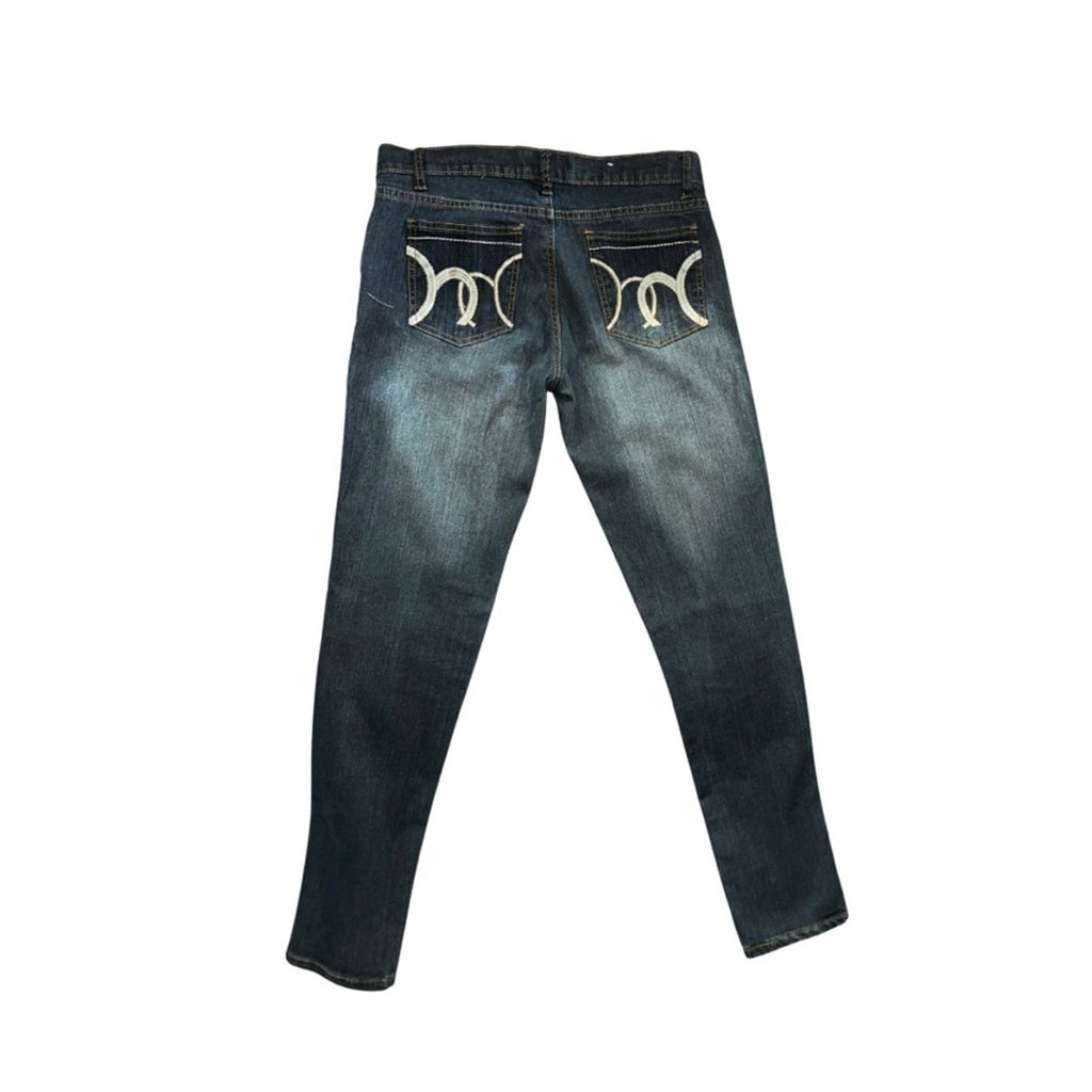 Vintage Q.T Look Jeans USA stitched embroidered Pocket Size 7 Denim Y2K western
