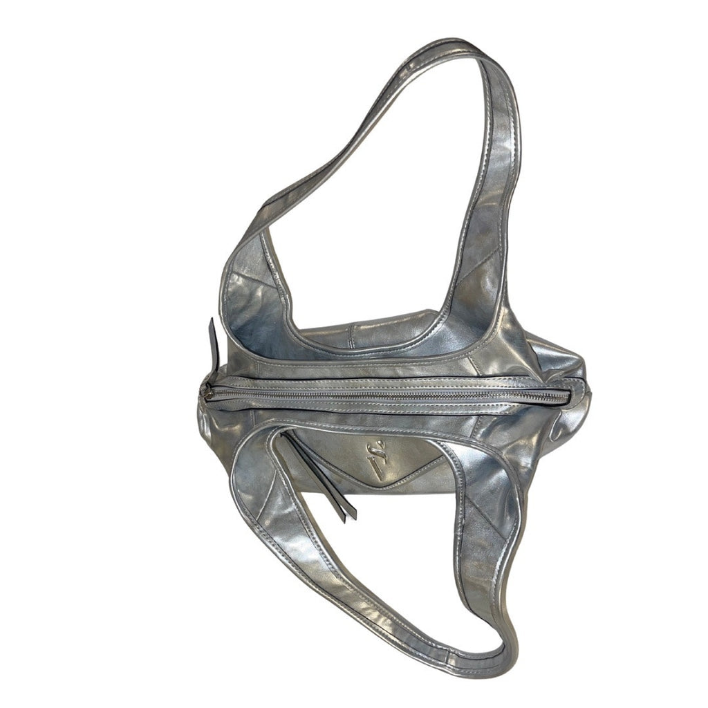 Simply Vera Vera Wang Shoulder Handbag Purse Hobo Silver Y2K