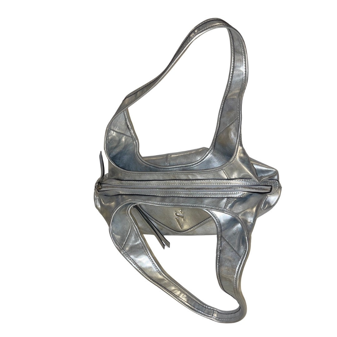 Simply Vera Vera Wang Shoulder Handbag Purse Hobo Silver Y2K