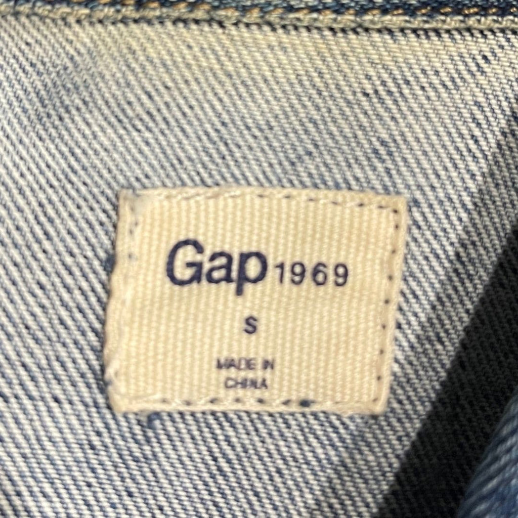 Women Gap Jean Denim Jacket Button Pocket Size Small Streetwear Cowgirl