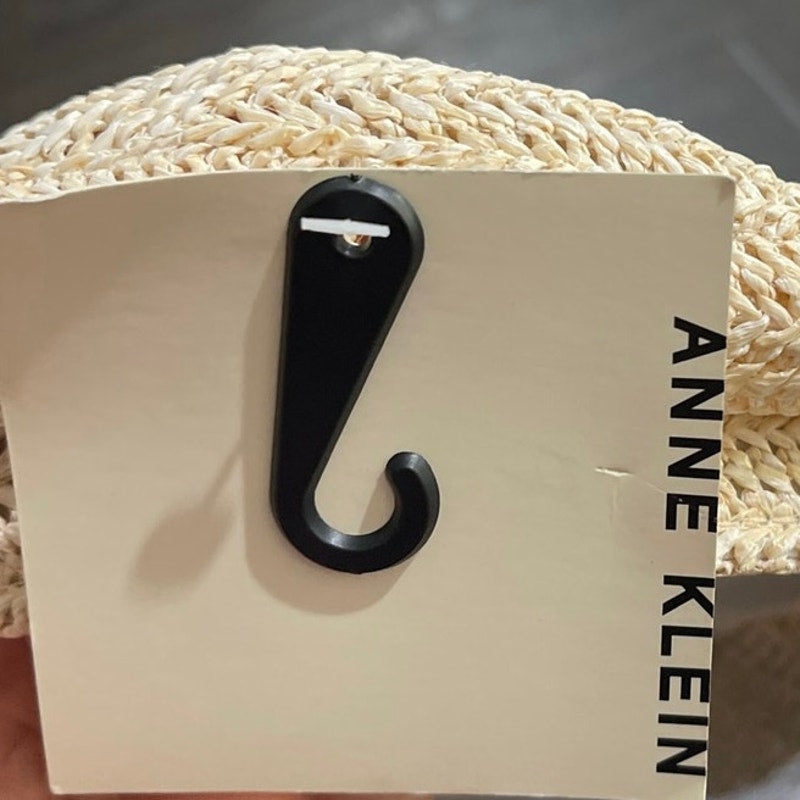 Anne Klein Straw Newsboy Baker Boy Cabby Cap Hat NWT Resortwear beach Boho Chic