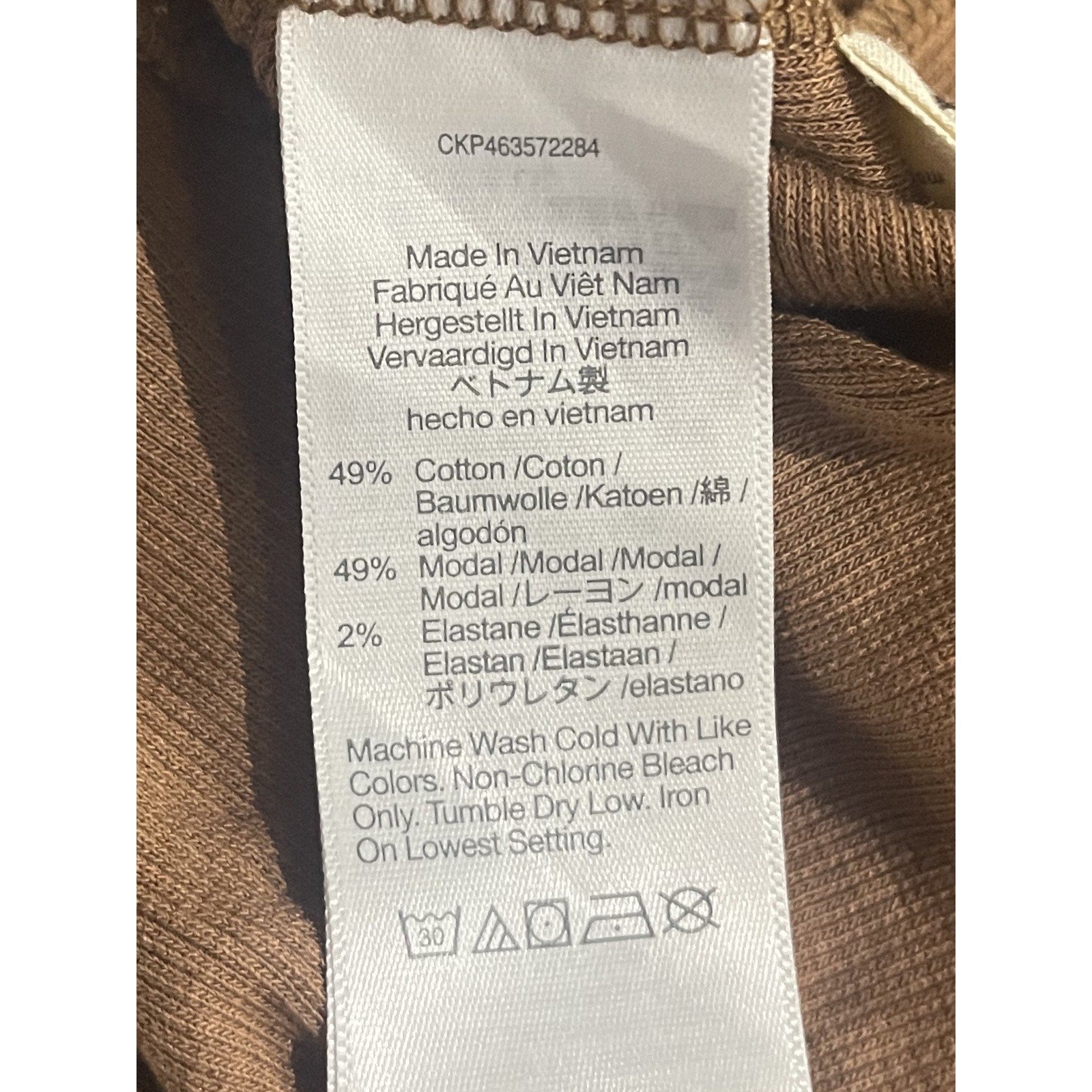 Madewell Fine Soft Ribbed Supercrop Crewneck Long Sleeve Tee Large Lightweight