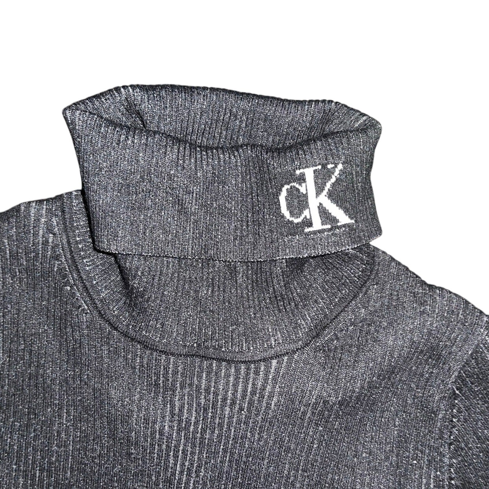 Calvin Klein Women Ribbed High Neck Turtleneck Sweater NWT Size XS