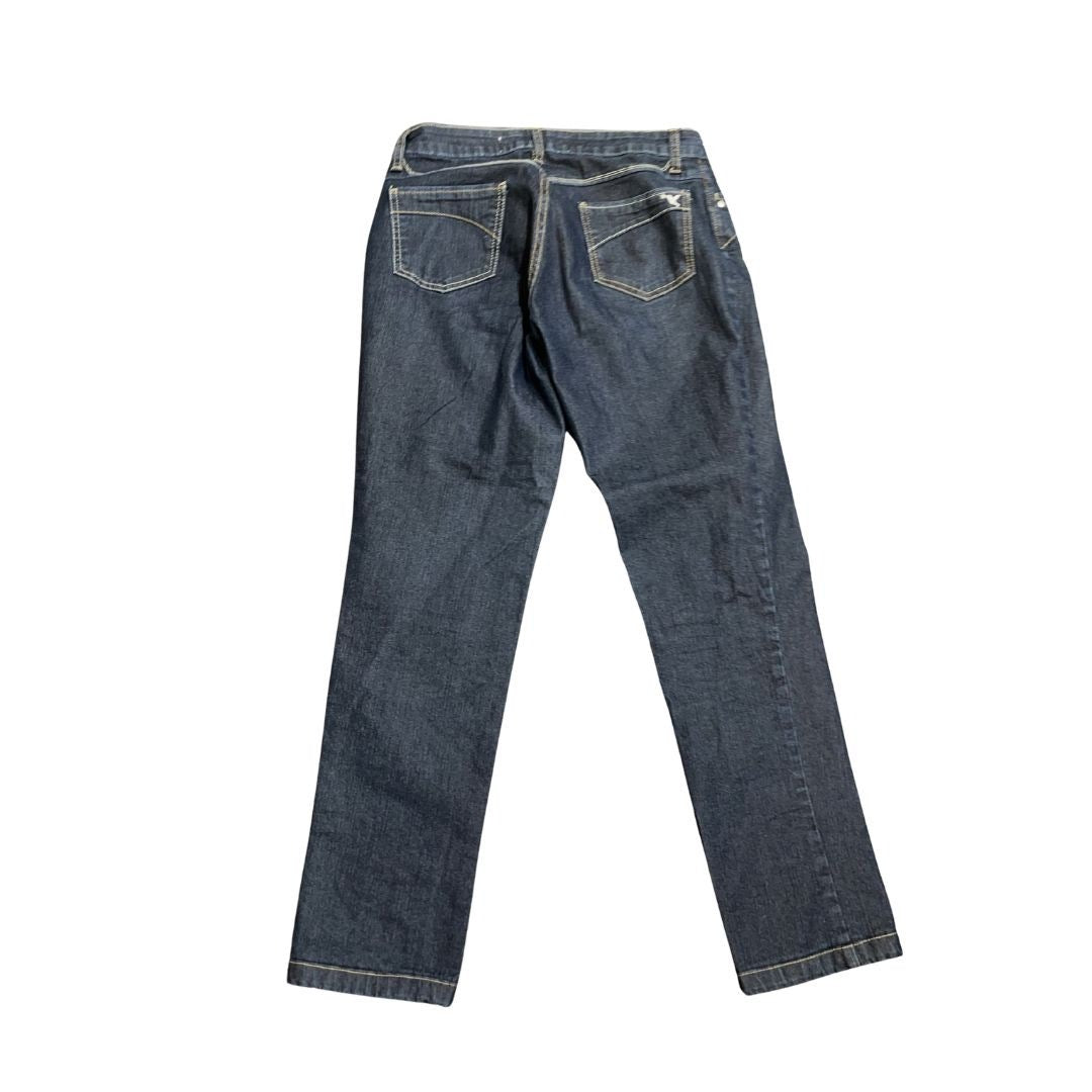 Beija Flor Denim Stretch Jeans Size 6 Made in Brazil Classy Chic Minimalist