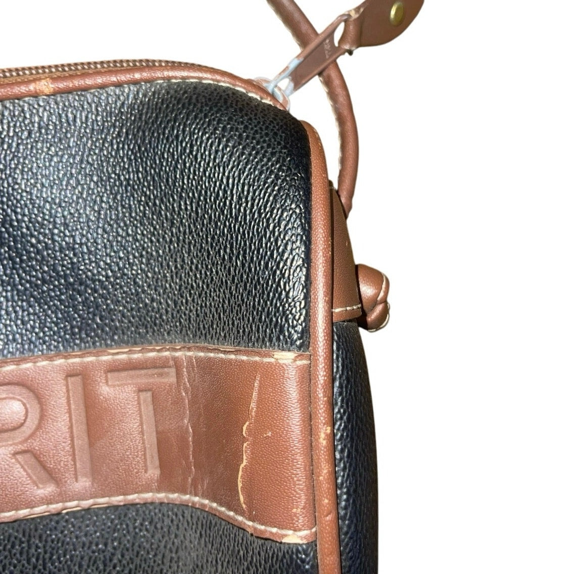 Vintage 1980's 1990's Esprit Crossbody Purse Bag Brown/Black