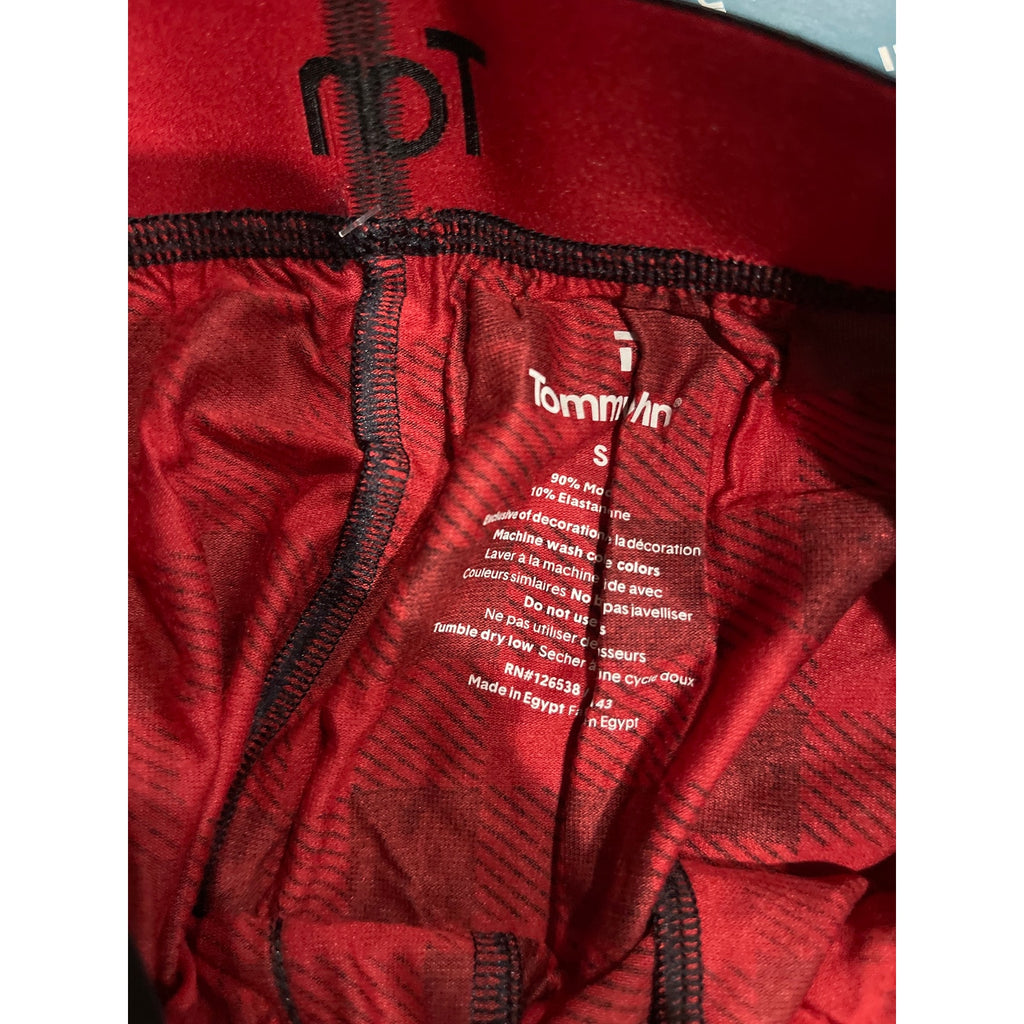 Tommy John Sleepwear Red and Black Buffalo Plaid SZ S Pajamas Pants Shorts NWT