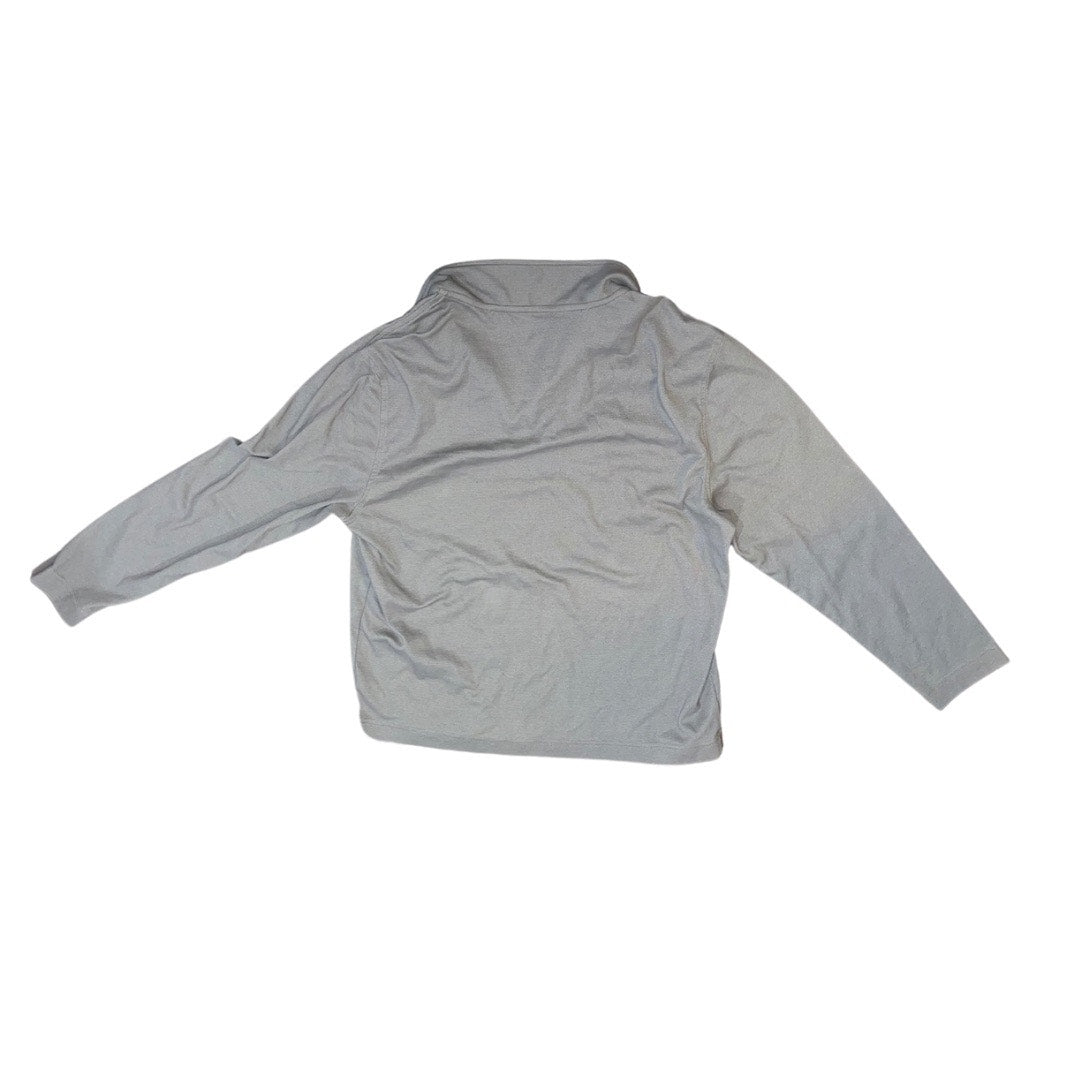 Van Heusen Long Sleeve Pullover Quarter Zip Classic Fit Mock Neck Size Large