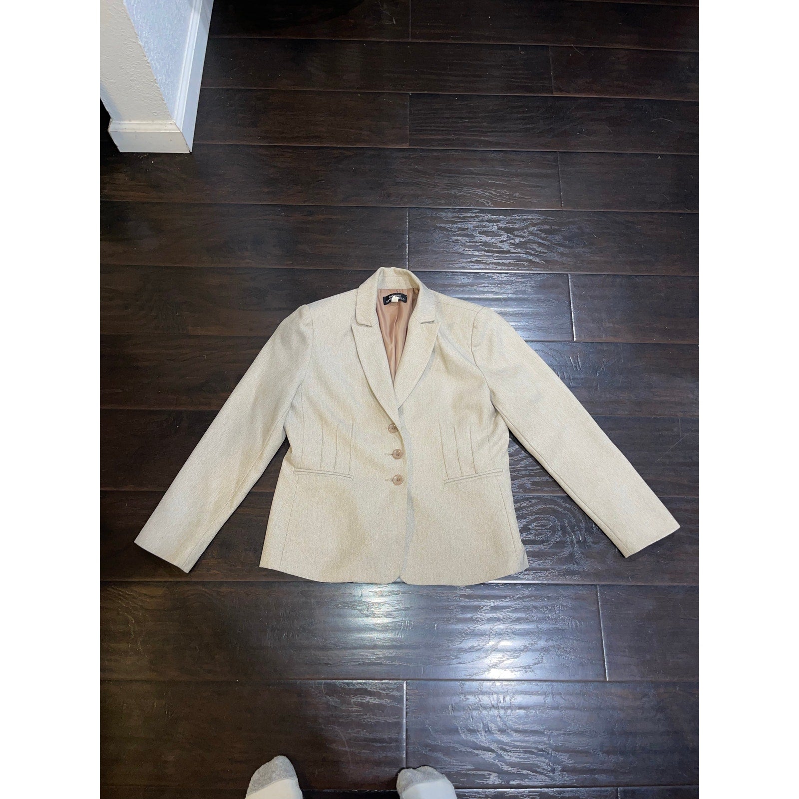 Giorgio Sant Angelo Button Blazer Size 8P Vintage Career Office Professional