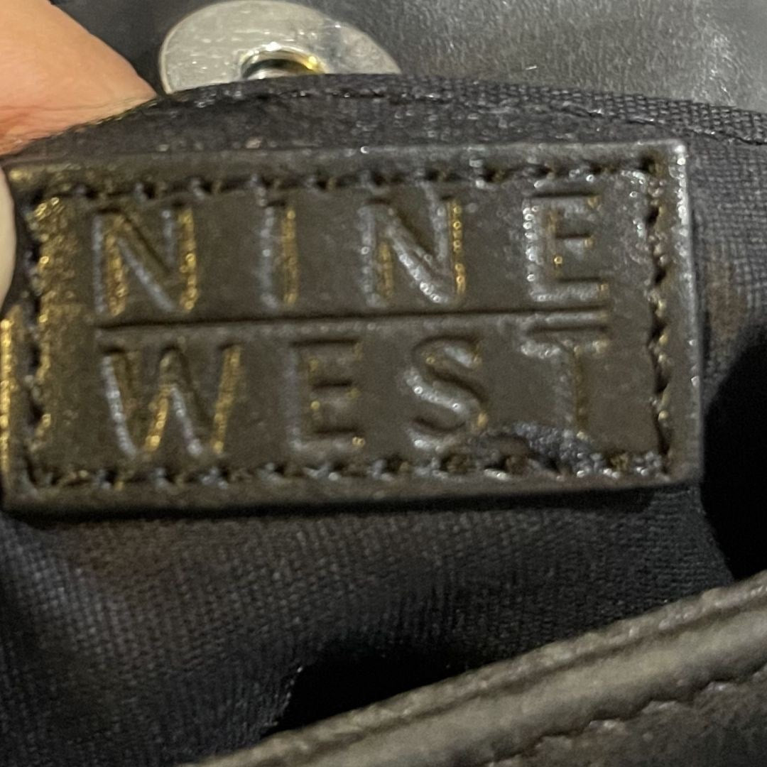 Nine West Genuine Leather Vintage Shoulder Handbag 90s Minimalist Retro