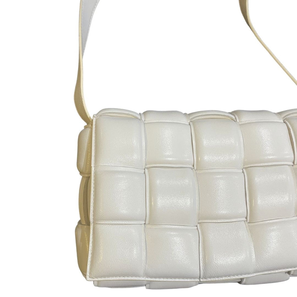 Bottega Veneta Padded Cassette Shoulder Crossbody Bag Luxury Woven Quilted Italy